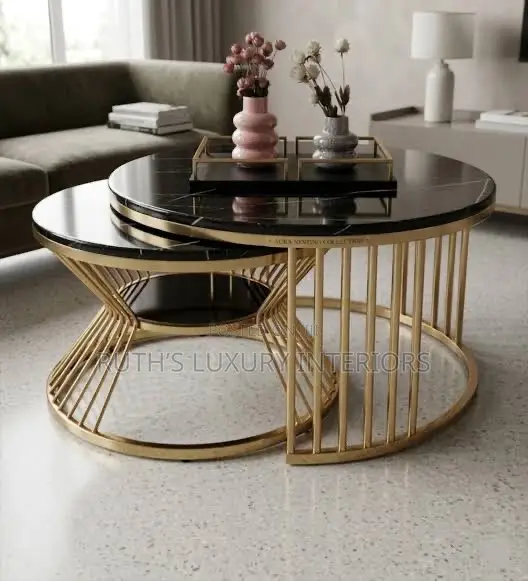Luxury 2in1 Marble Top Center Table