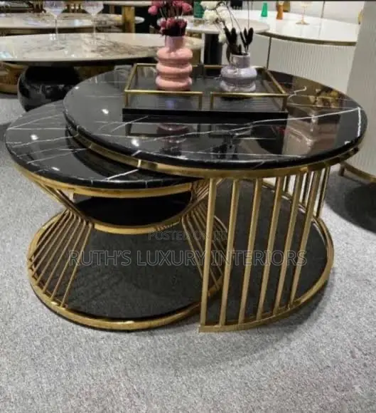 Luxury 2in1 Marble Top Center Table