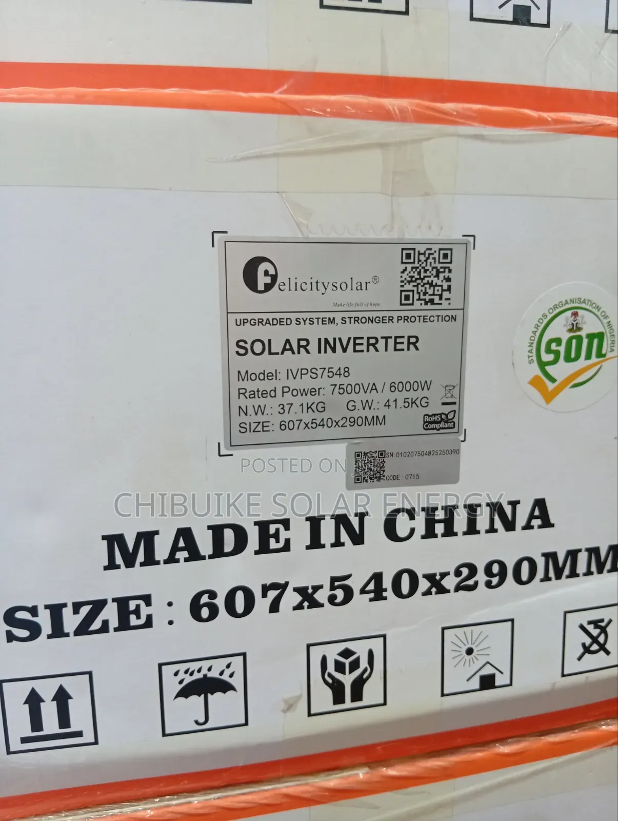 Felicity Solar Inverter 7.5kva/48v