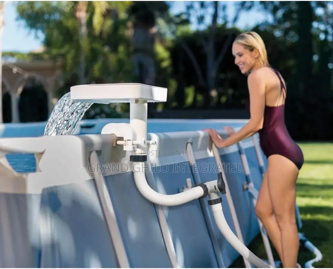 Led Relaxing Waterfall Cascade Above Ground Swimming Pool Attachment