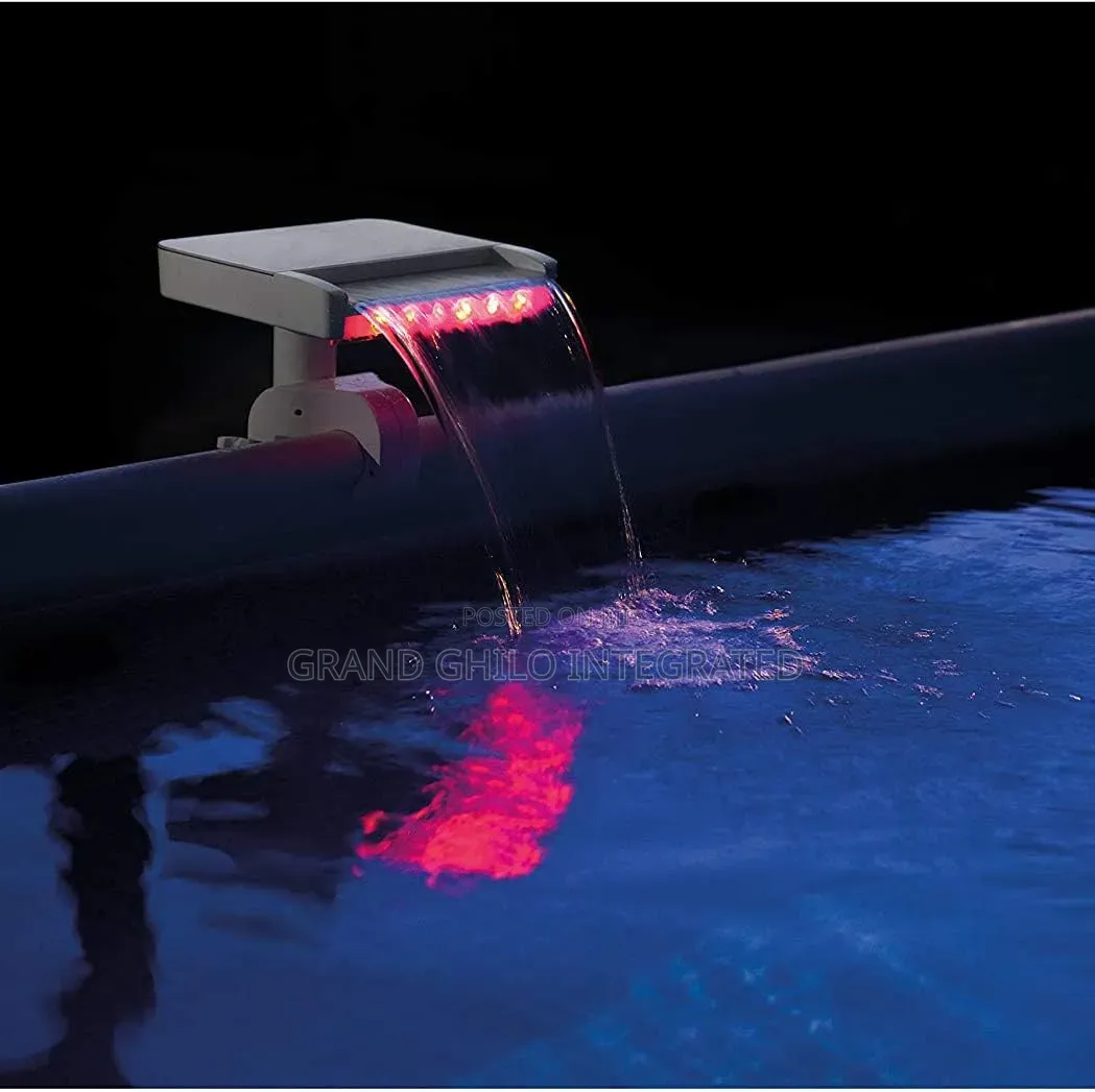 Led Relaxing Waterfall Cascade Above Ground Swimming Pool Attachment