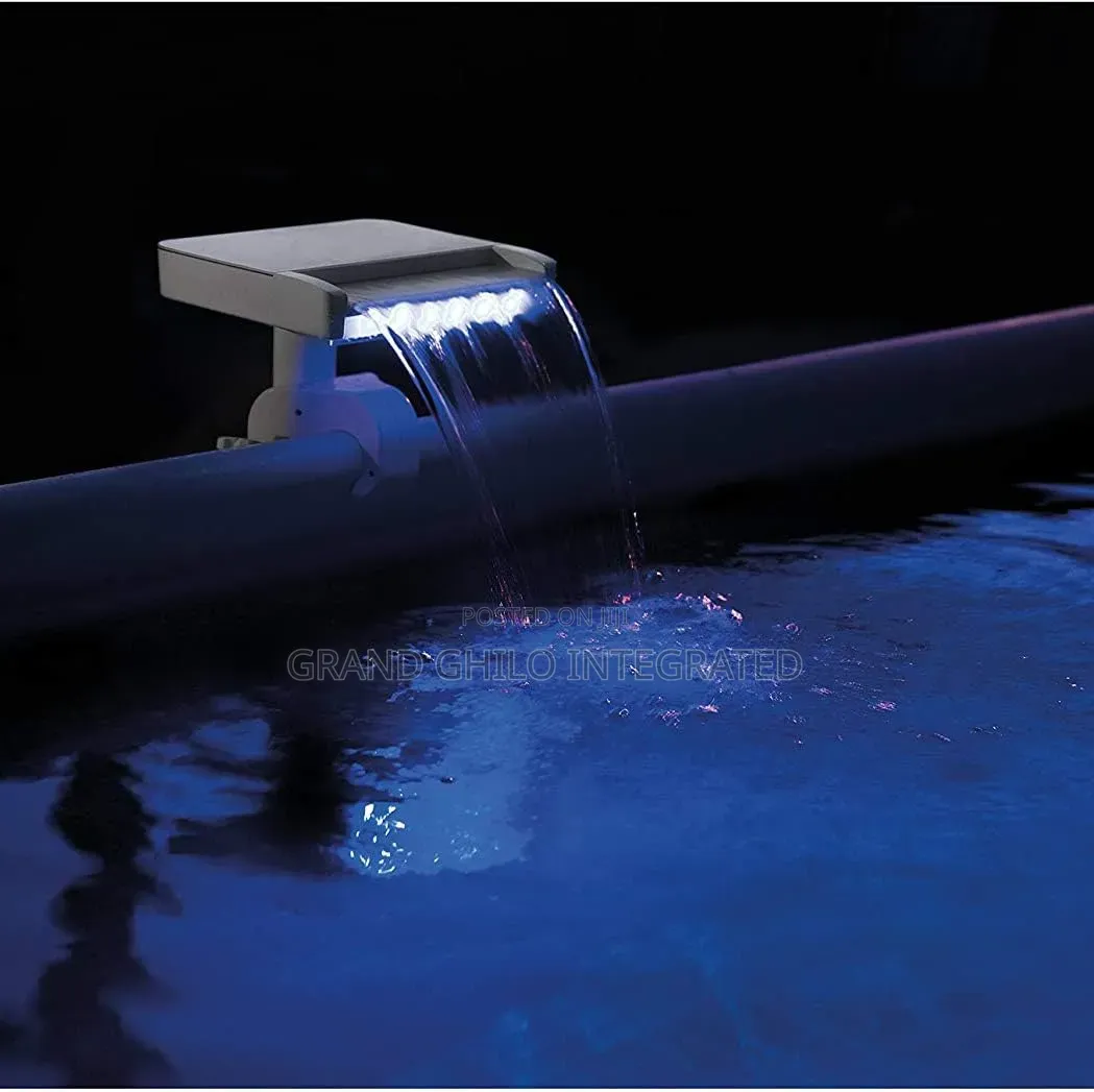 Led Relaxing Waterfall Cascade Above Ground Swimming Pool Attachment