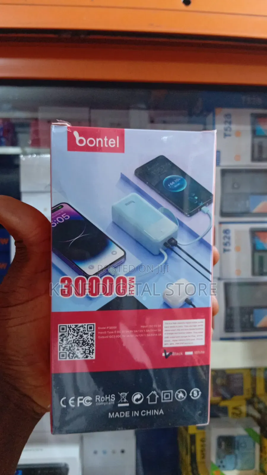 Brand New Bontel 30000mah Power Bank (22.5w Super Fast Charge)
