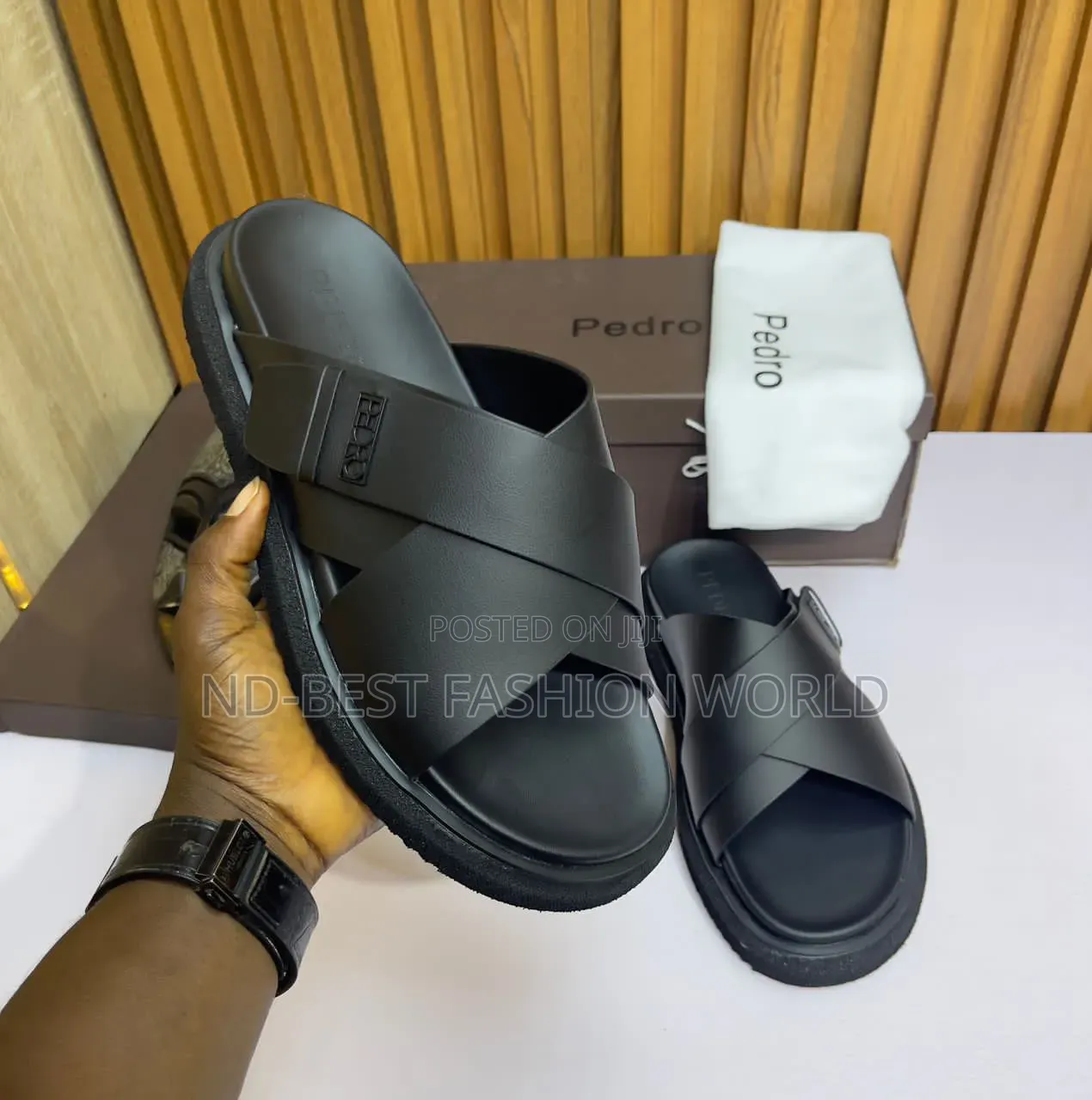 Brown Leather Slippers