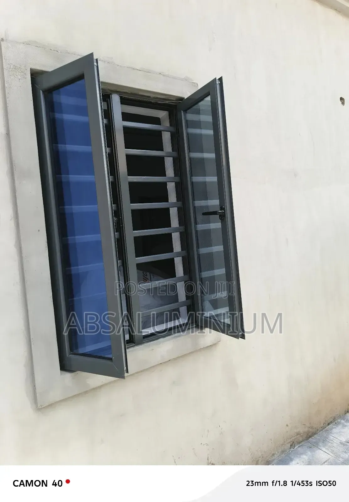 Aluminium Casement Window With Burglary