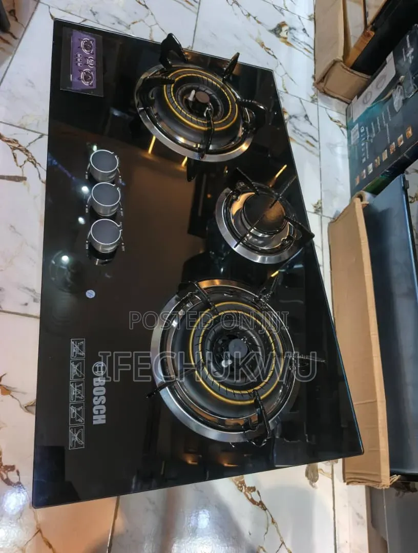 Original Bosch Inbuilt Cabinet Premium Luxury 3 Burners Gas Cooker Hob