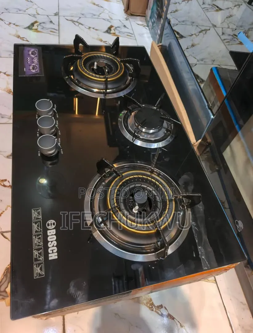 Original Bosch Inbuilt Cabinet Premium Luxury 3 Burners Gas Cooker Hob