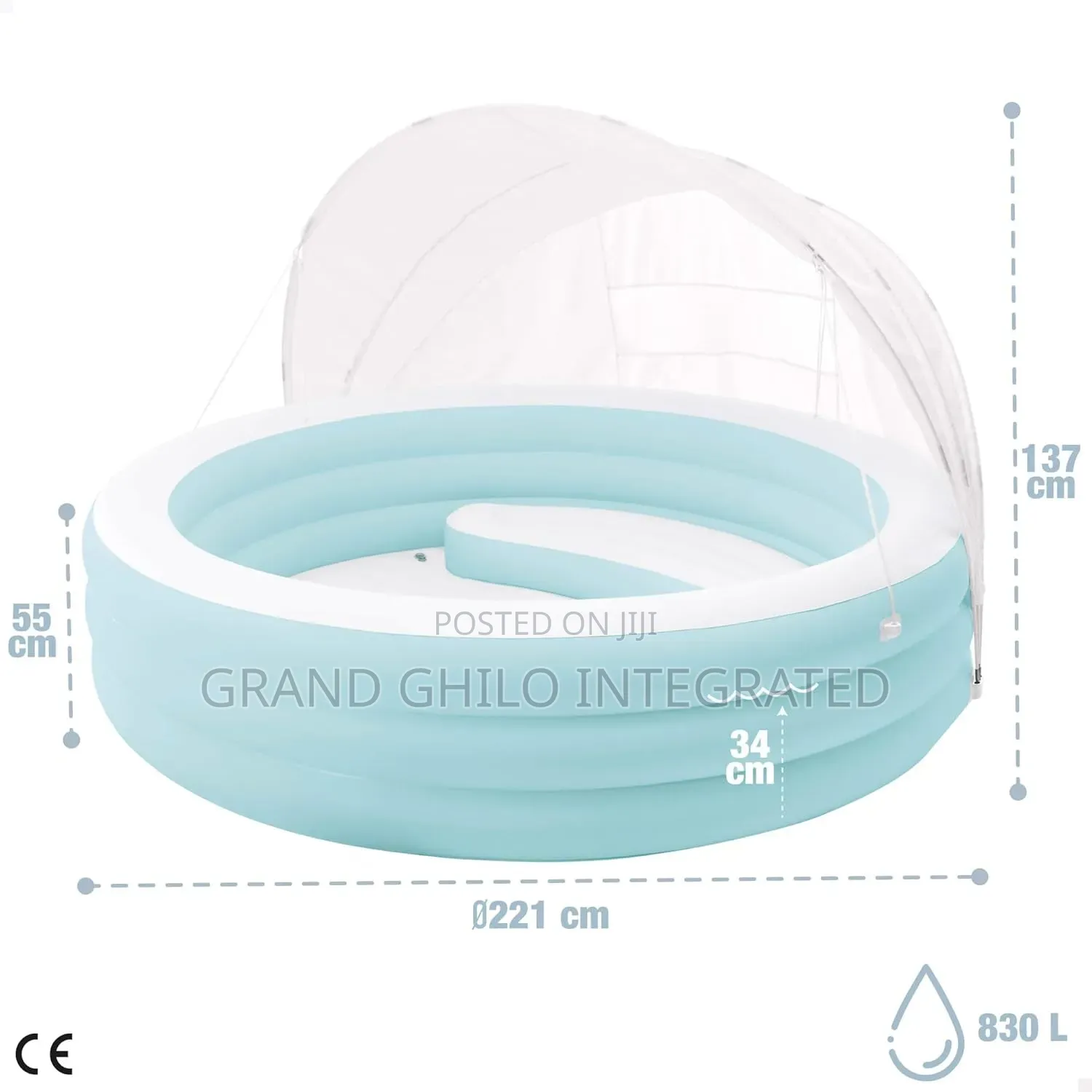 Intex Swim Center Canopy Lounge Pool 57195np