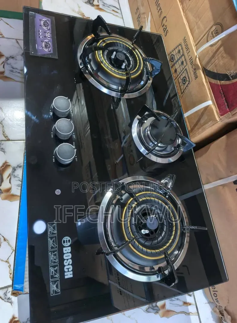 Quality Bosch New Design Built-in Cabinet 3 Burners Gas Cooker Hob