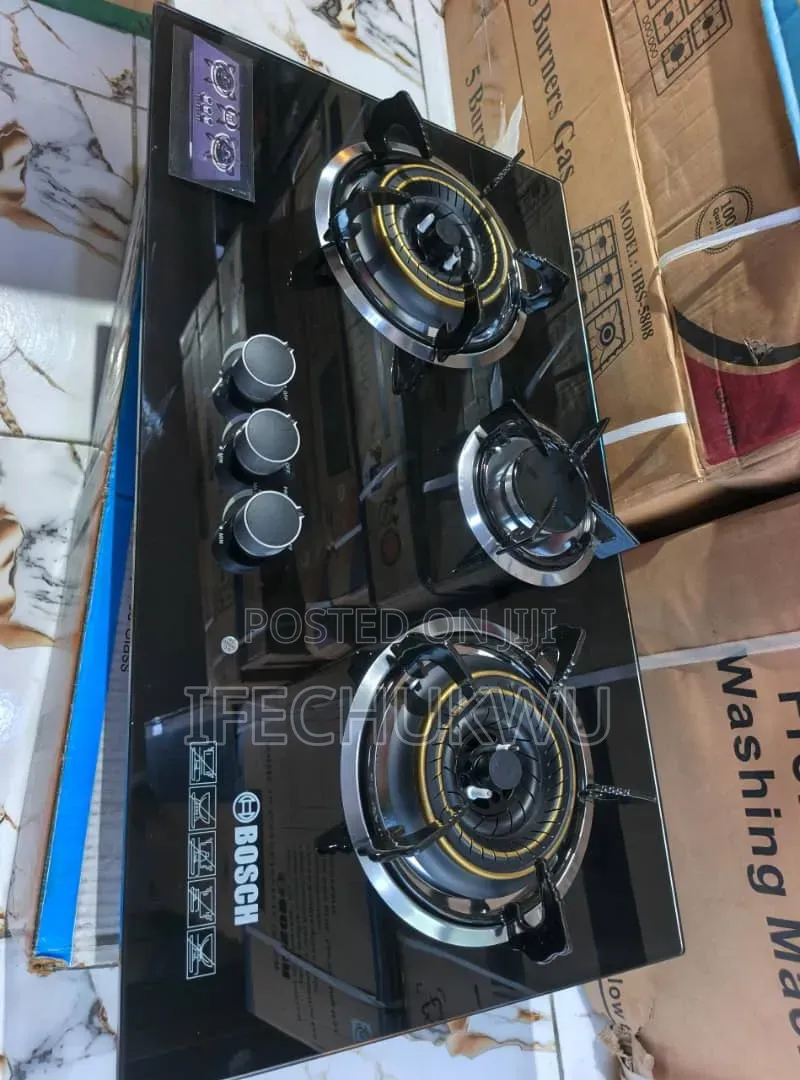 Quality Bosch New Design Built-in Cabinet 3 Burners Gas Cooker Hob