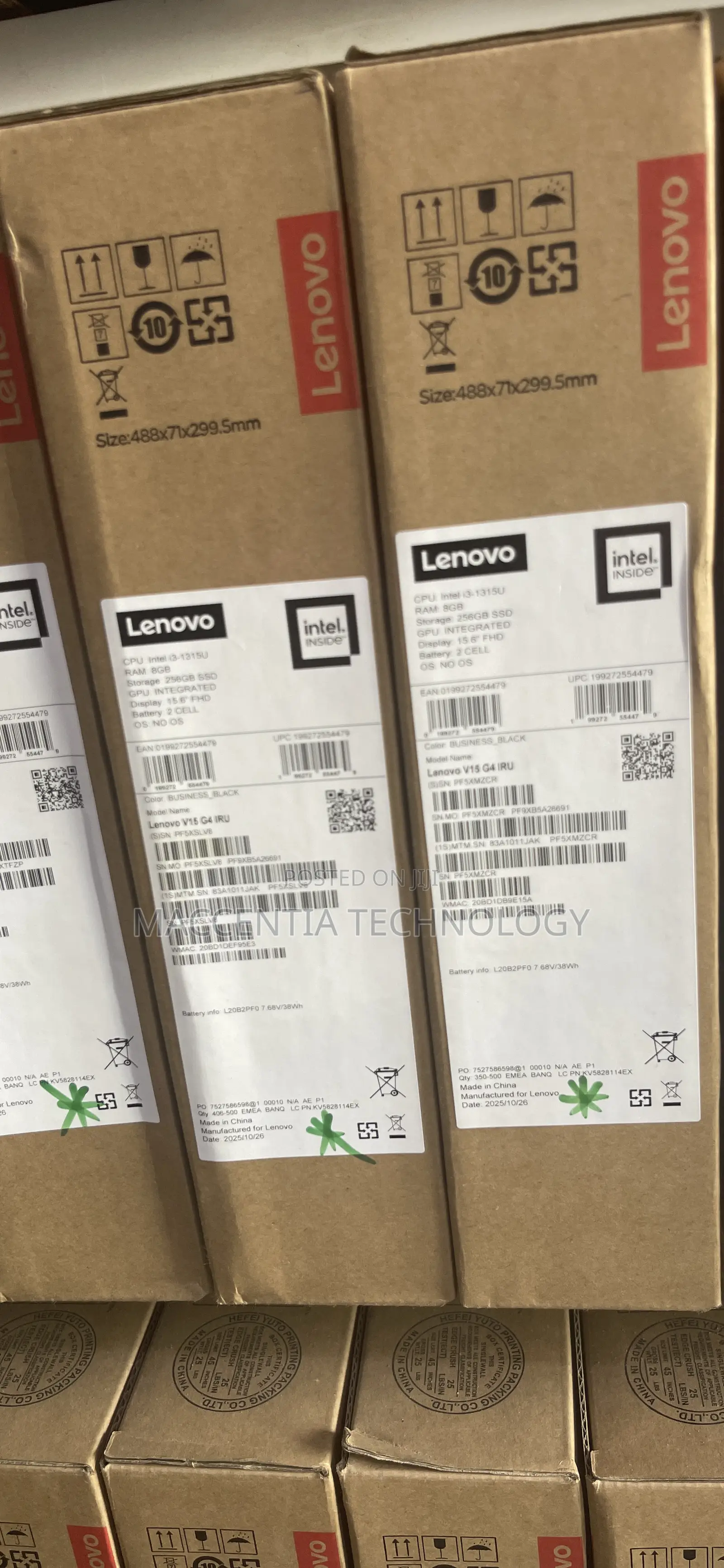 New Laptop Lenovo V15 G4 8GB Intel Core i3 SSD 256GB