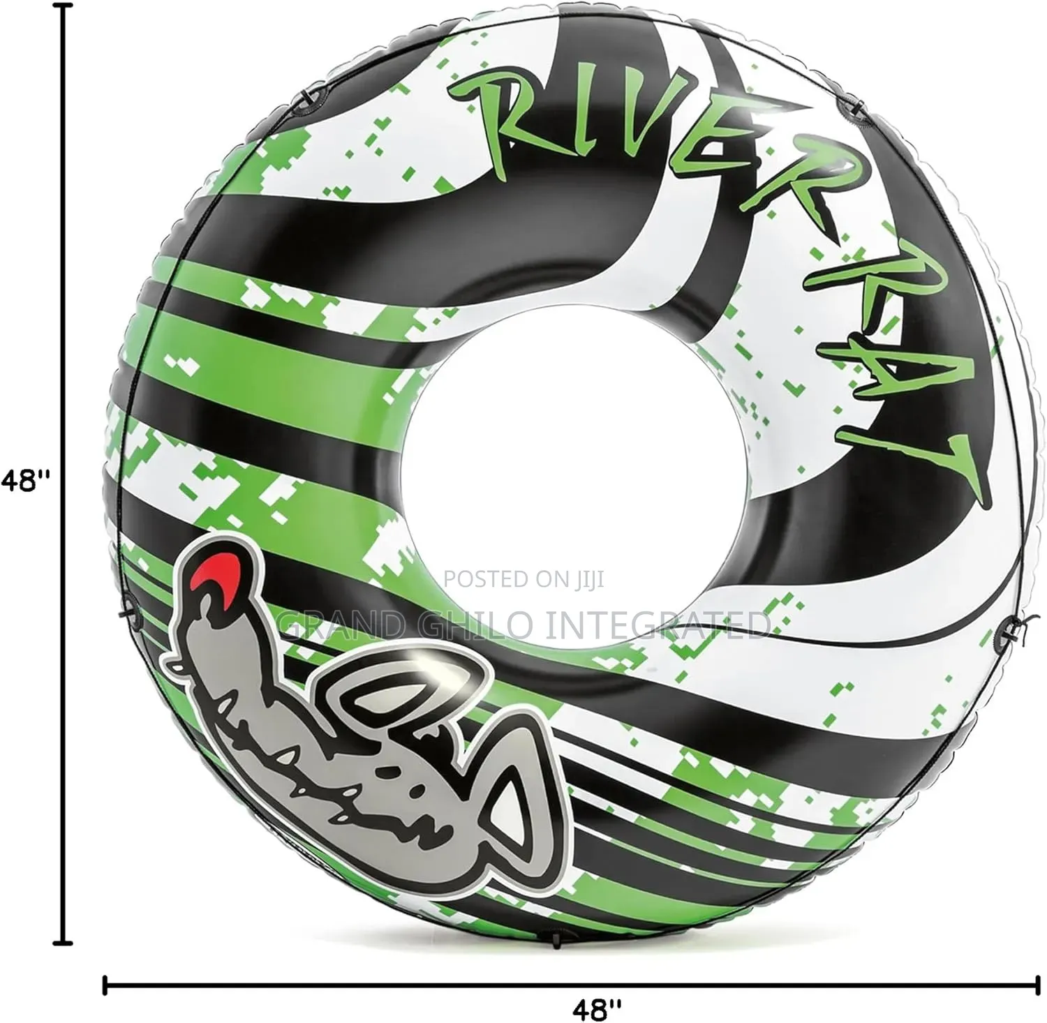 Intex River Rat 48 Inch Inflatable Vinyl Towable Boat Floating Tube