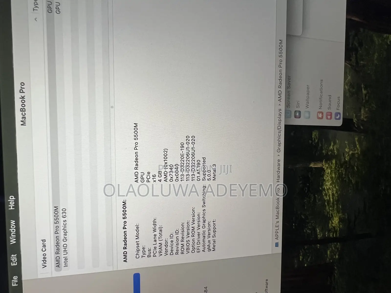 Laptop Apple MacBook Pro 2019 16GB Intel Core i9 SSD 1T