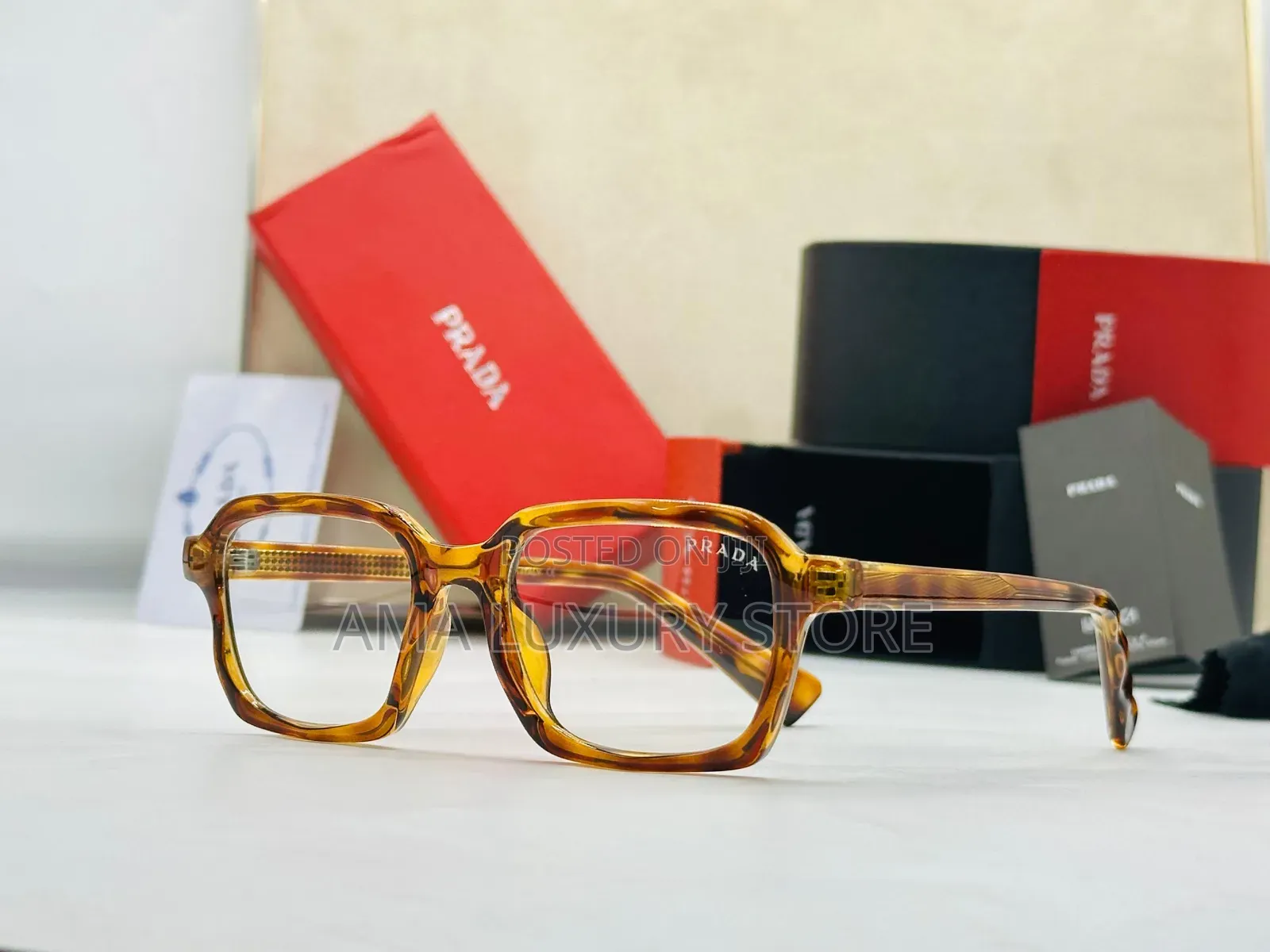 Prada Trendy Designer Glasses – Unisex, Stylish High Quality