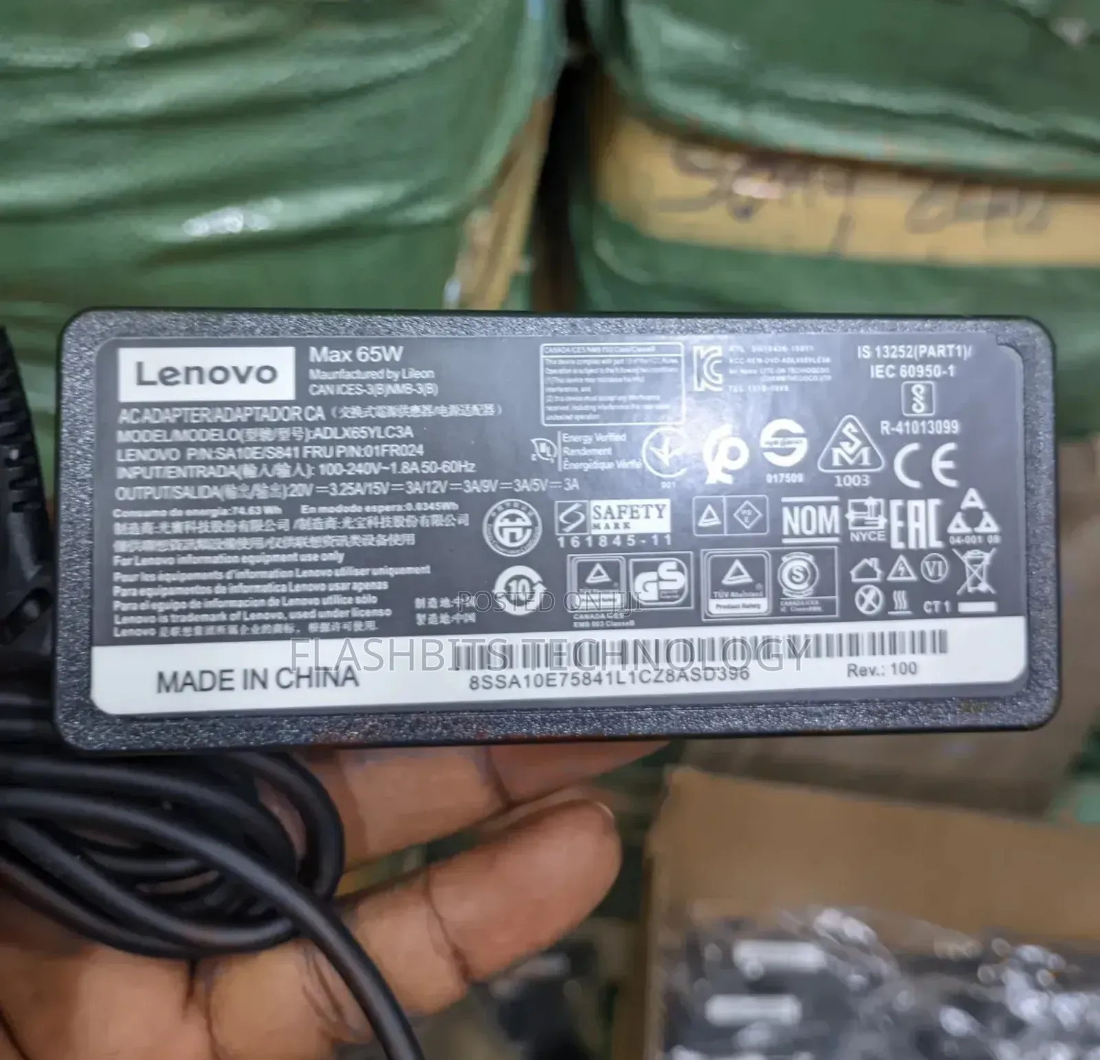 Lenovo Type C 65w Laptop Charger
