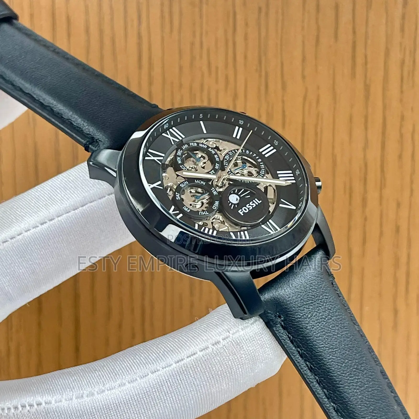High Quality Luxury Fossil Leather Wristwatch
