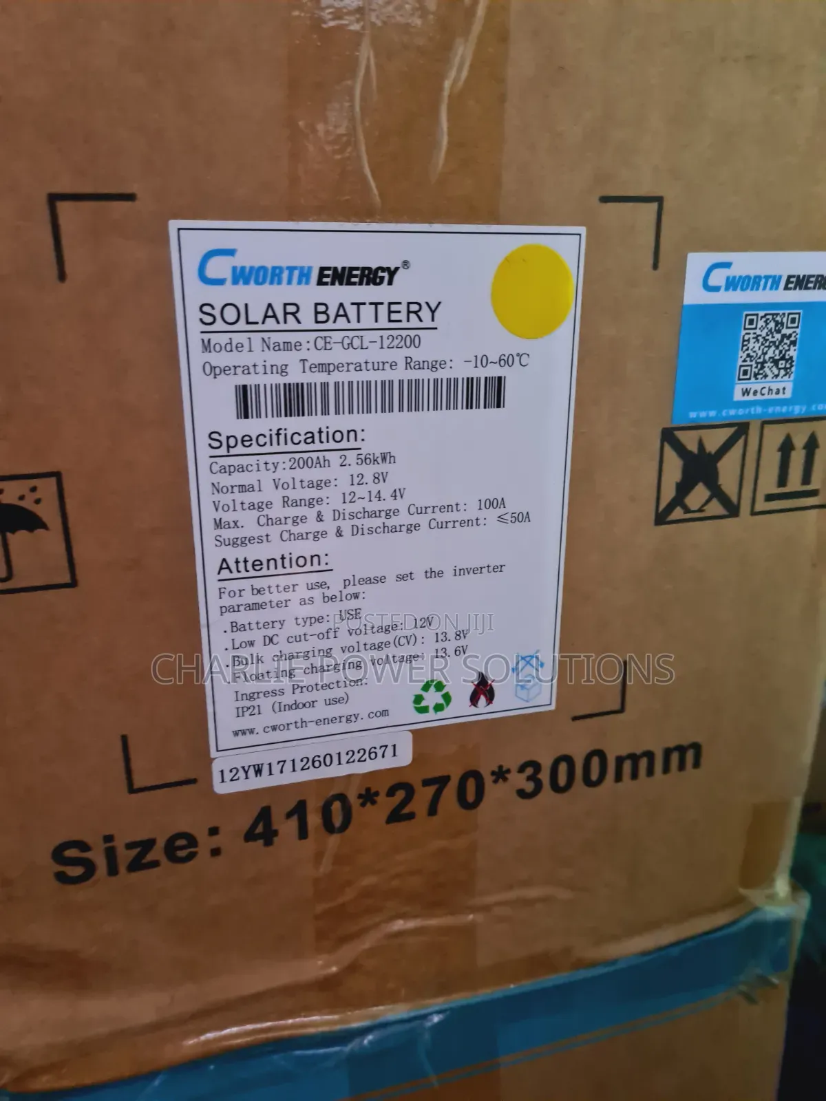 Cworth 2.56kwh 200ah 12v Lithium Battery
