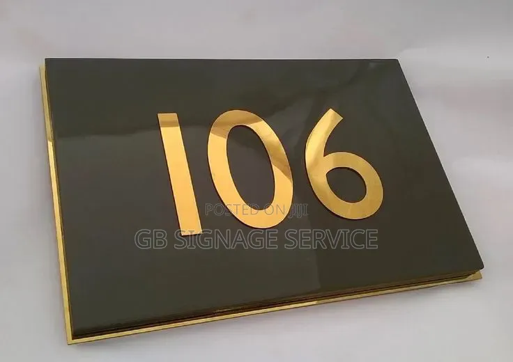 Door Number Plate