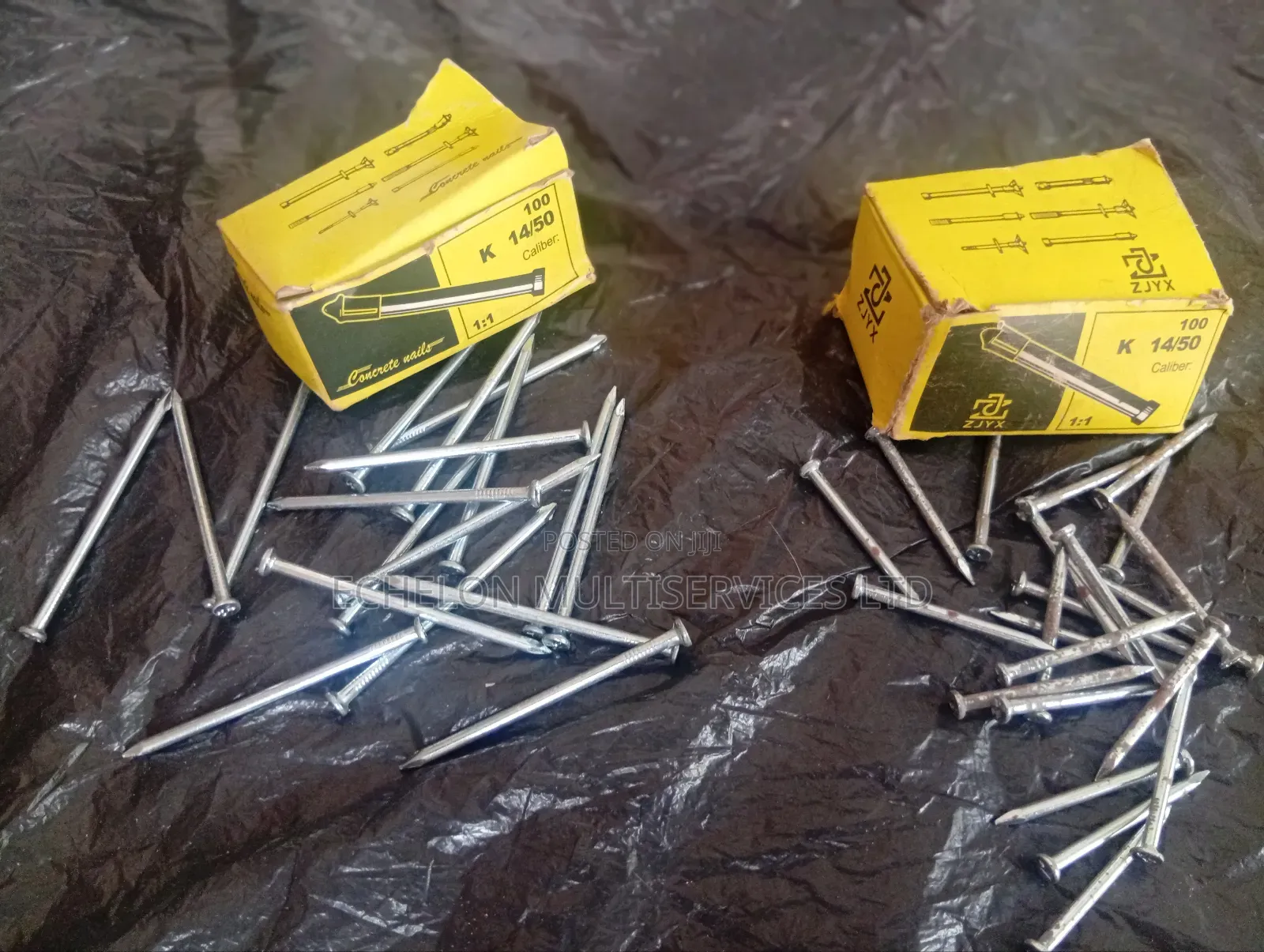 Hardened Steel Concrete Nails for Masonry Walls