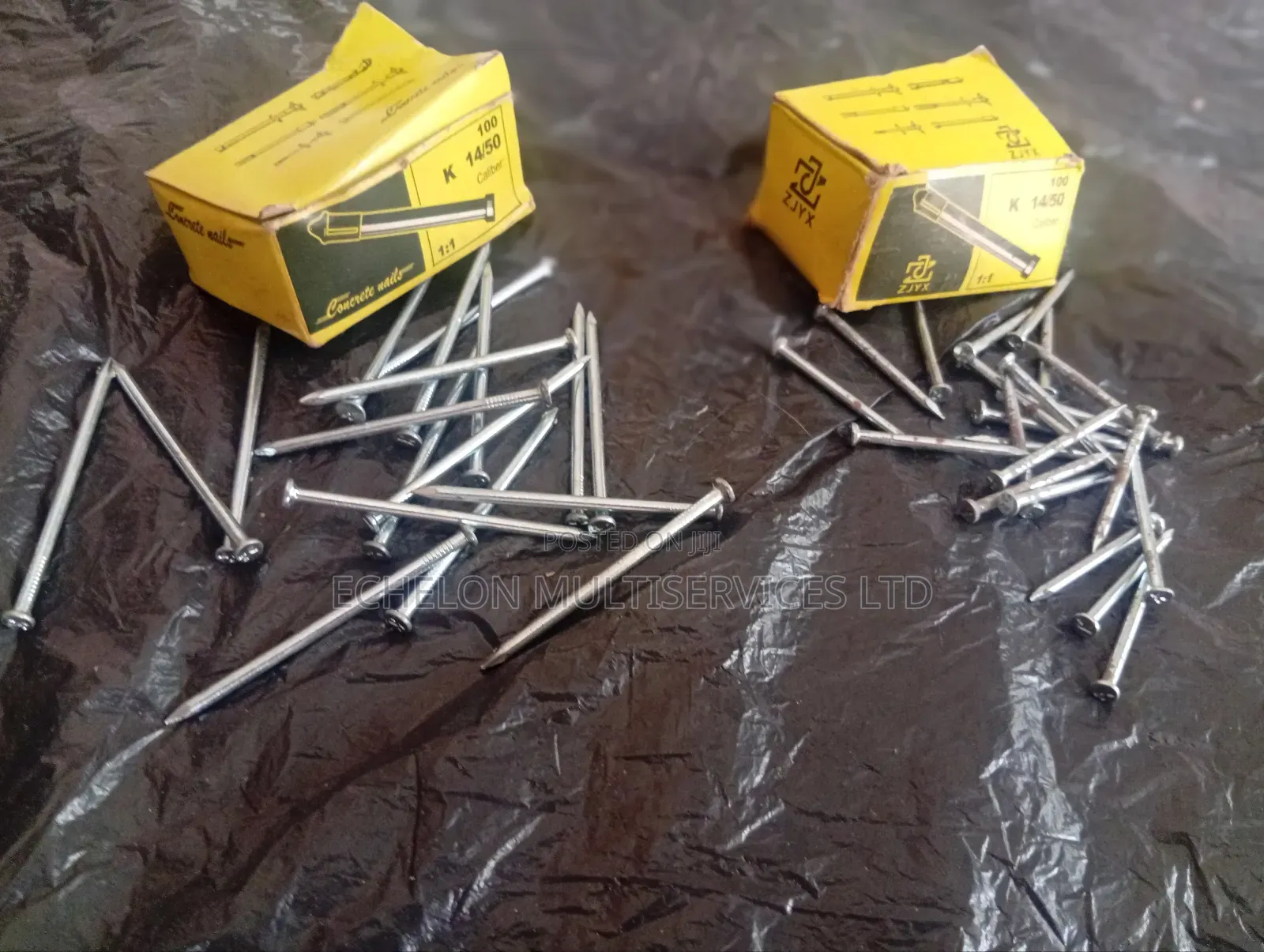 Hardened Steel Concrete Nails for Masonry Walls