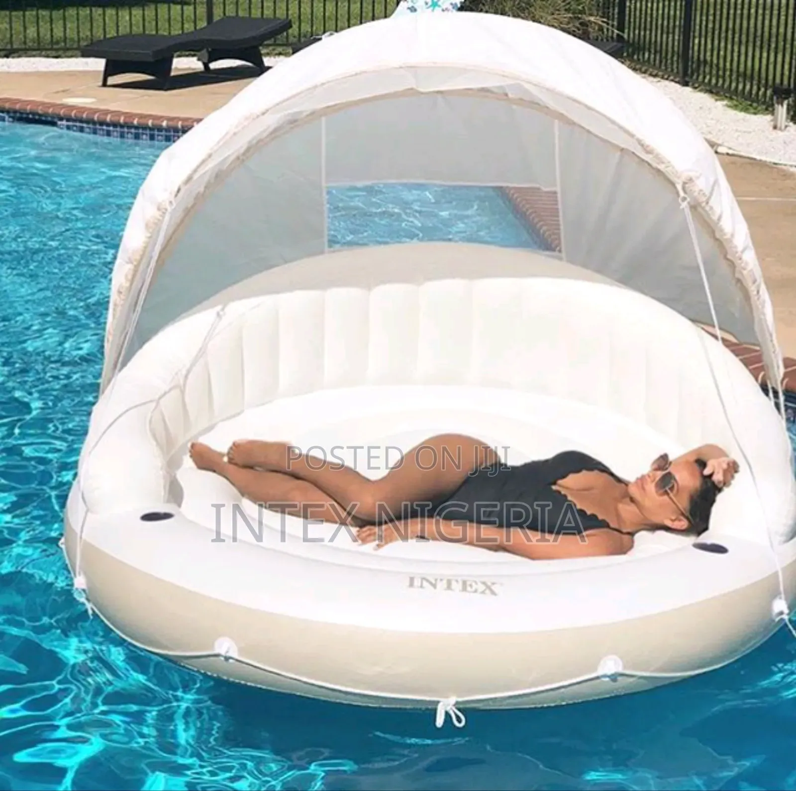 Intex Canopy Inflatable Pool Island Float