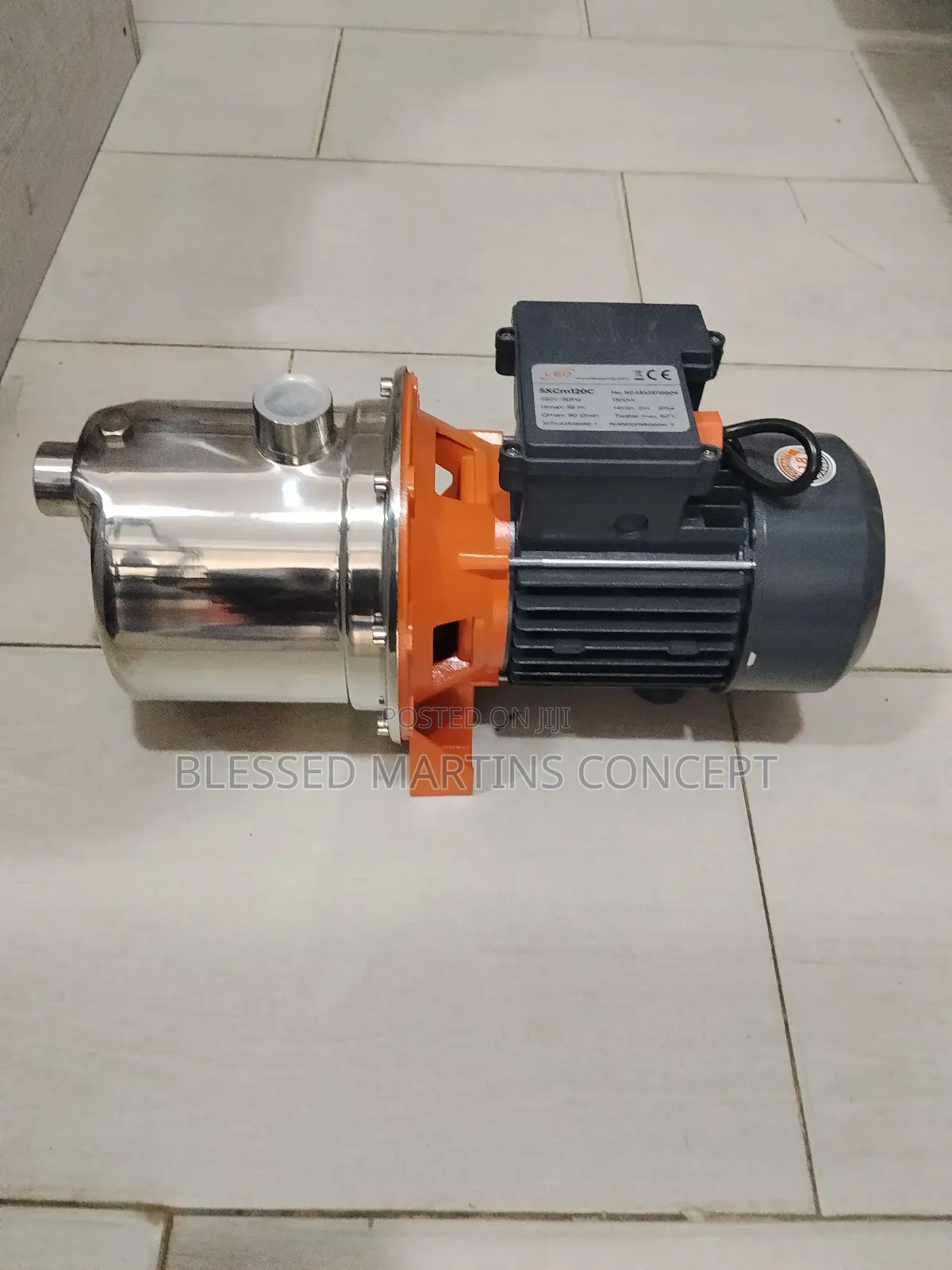 1.5hp Leo Surface Water Pump With Stainless Impeller, 100% Copper Coil