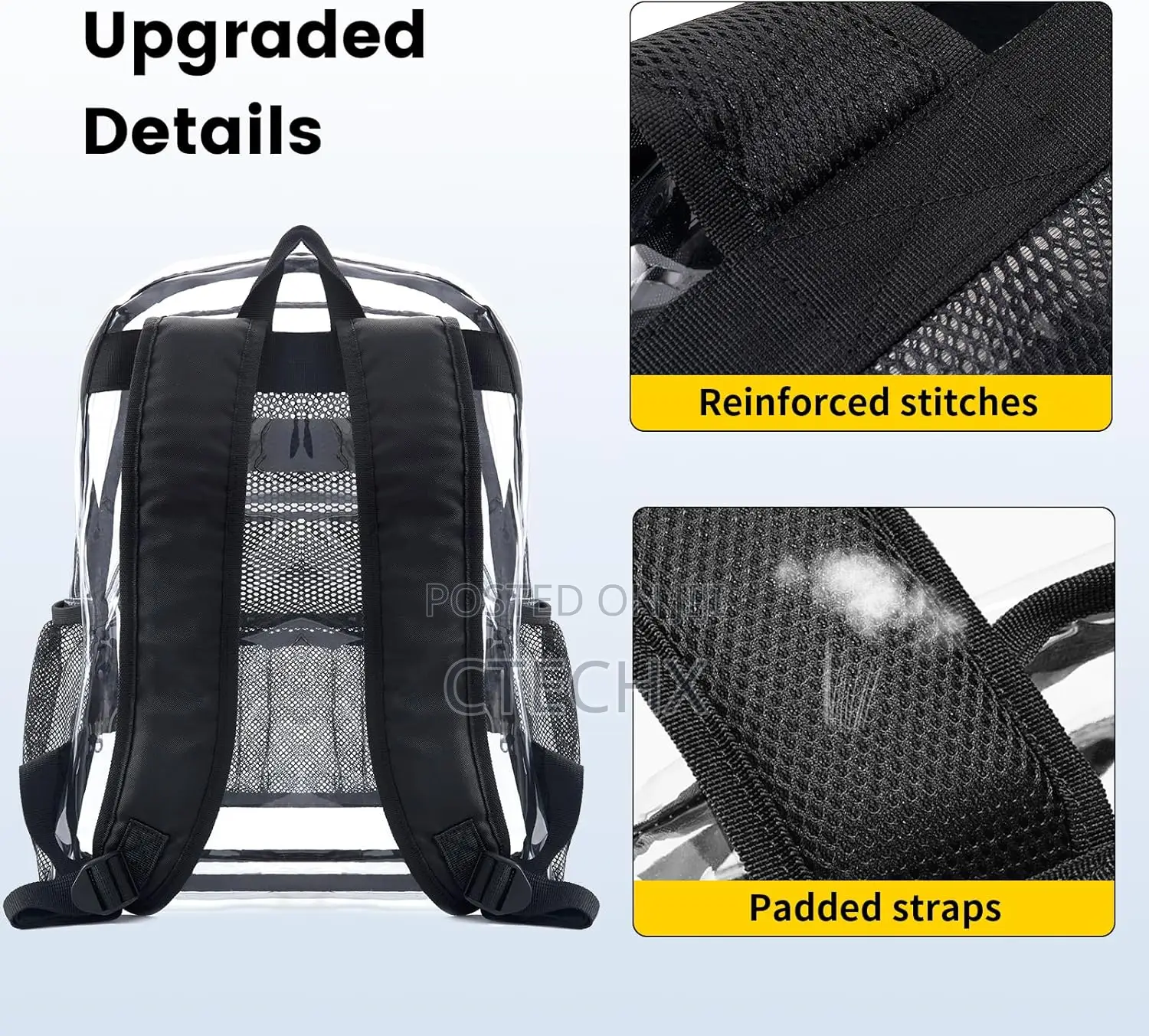 Clear Backpack Large Heavy Duty Pvc Transparent Clear Bag For School