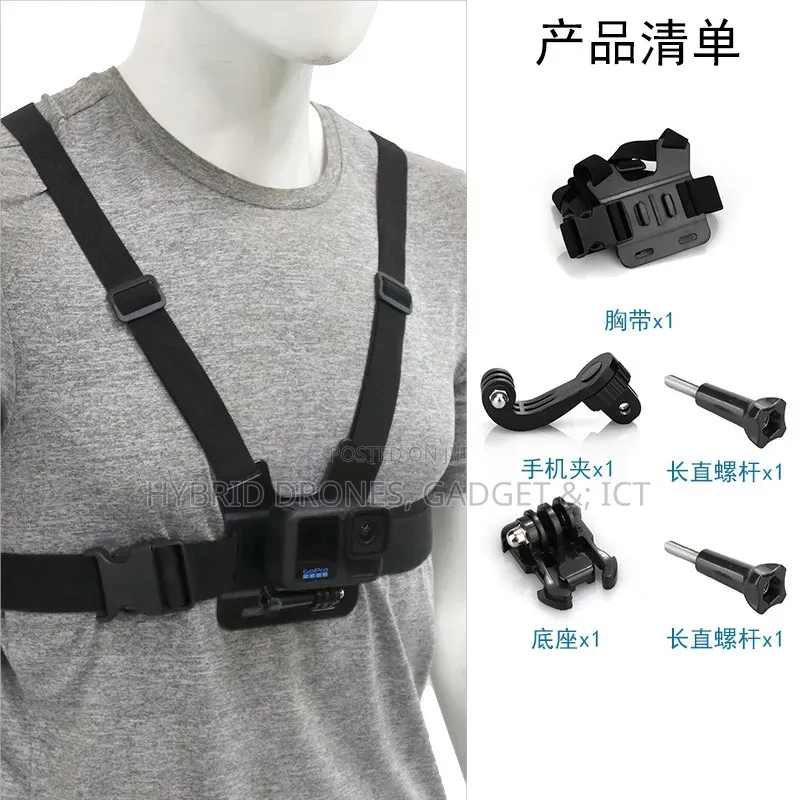 Body Strap Phone Holder for Content Creation for Cyclist /Motion Video