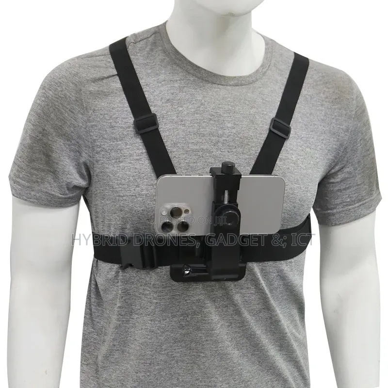 Body Strap Phone Holder for Content Creation for Cyclist /Motion Video