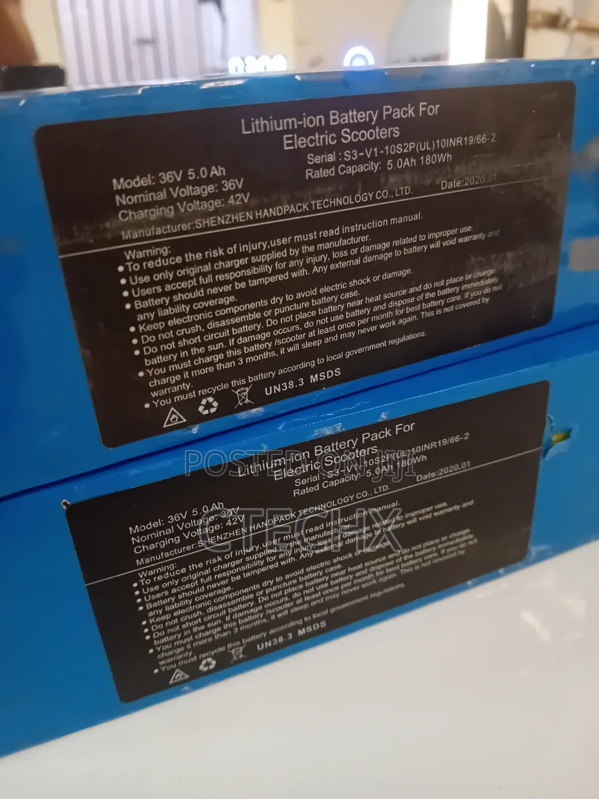 Electric Scooter 36v 5.0a Battery S3-V1-10s2p