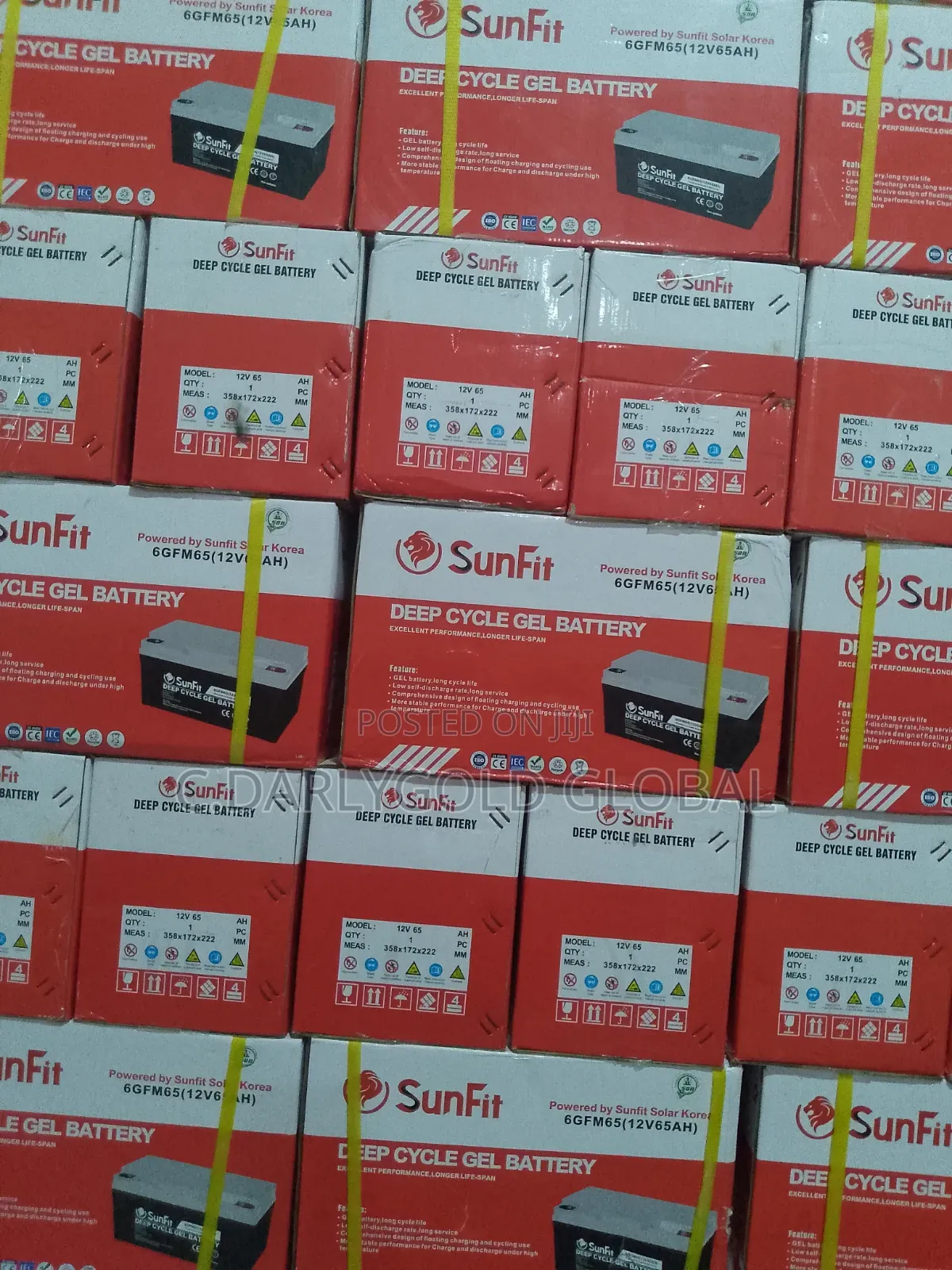 Sunfit 65ah Dry Gel Battery