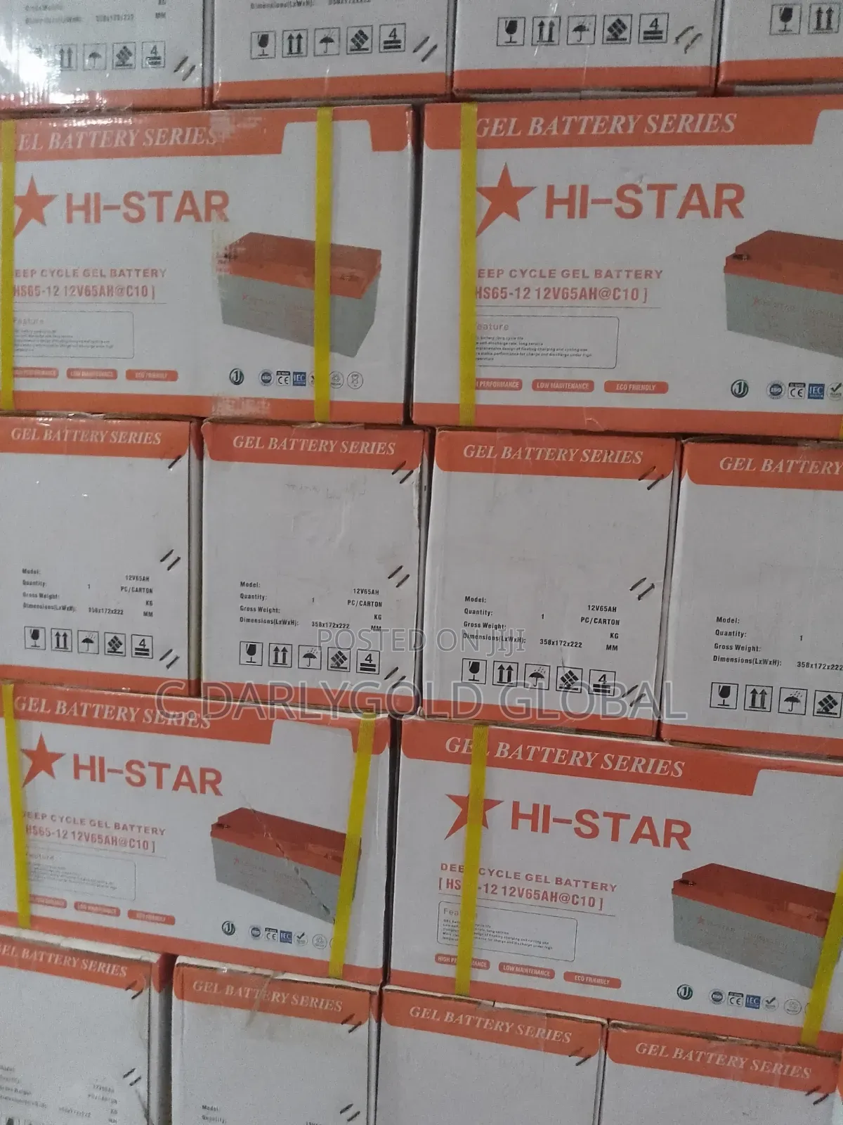 Hi-Star Gel Battery 65ah