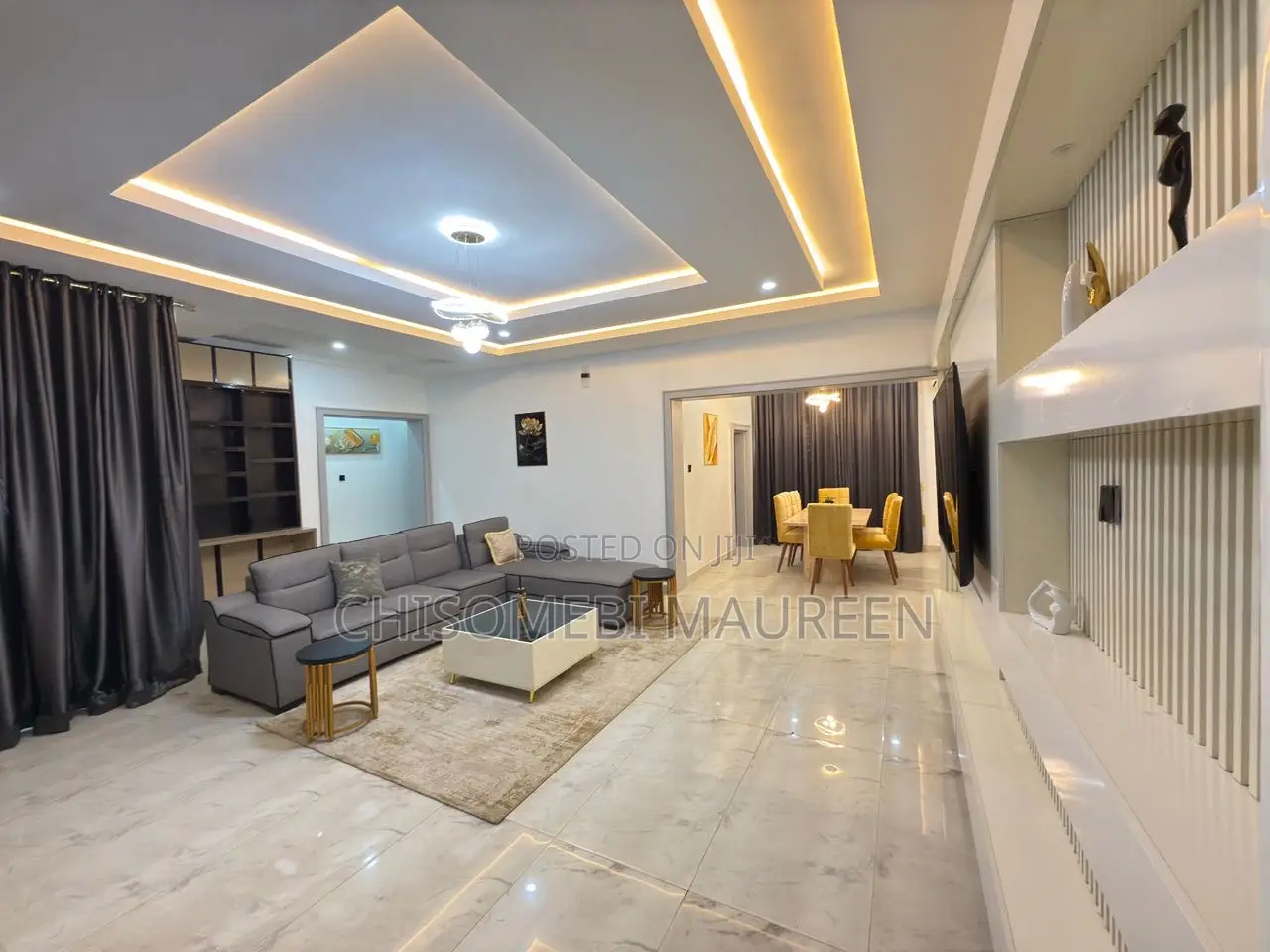 Furnished 2bdrm Block of Flats in Wuye for rent