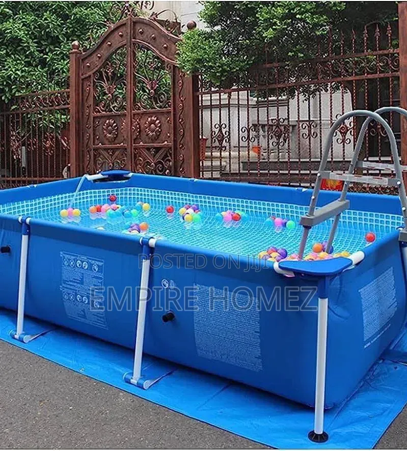 Intex Rectangular Frame Kids' Swimming Pool - Durable Easy Setup