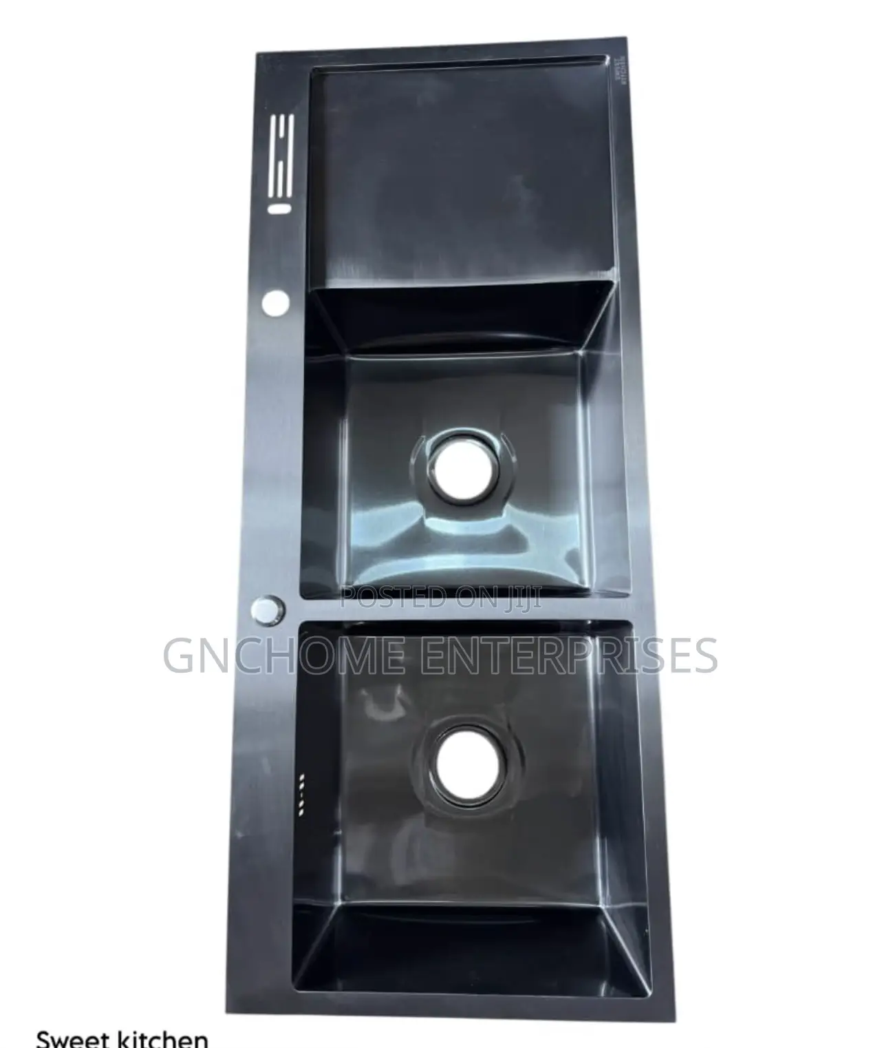 Double Bowl Sink With Tray 120cm