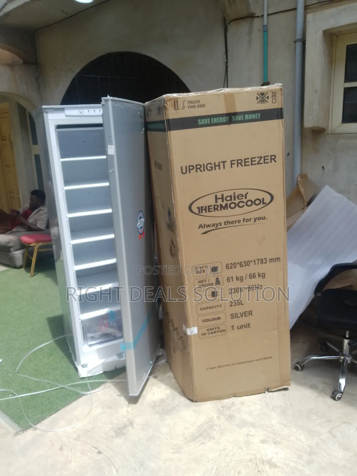 Haier Thermocool Slide-Out Shelf Upright Freezer – Organise With Ease