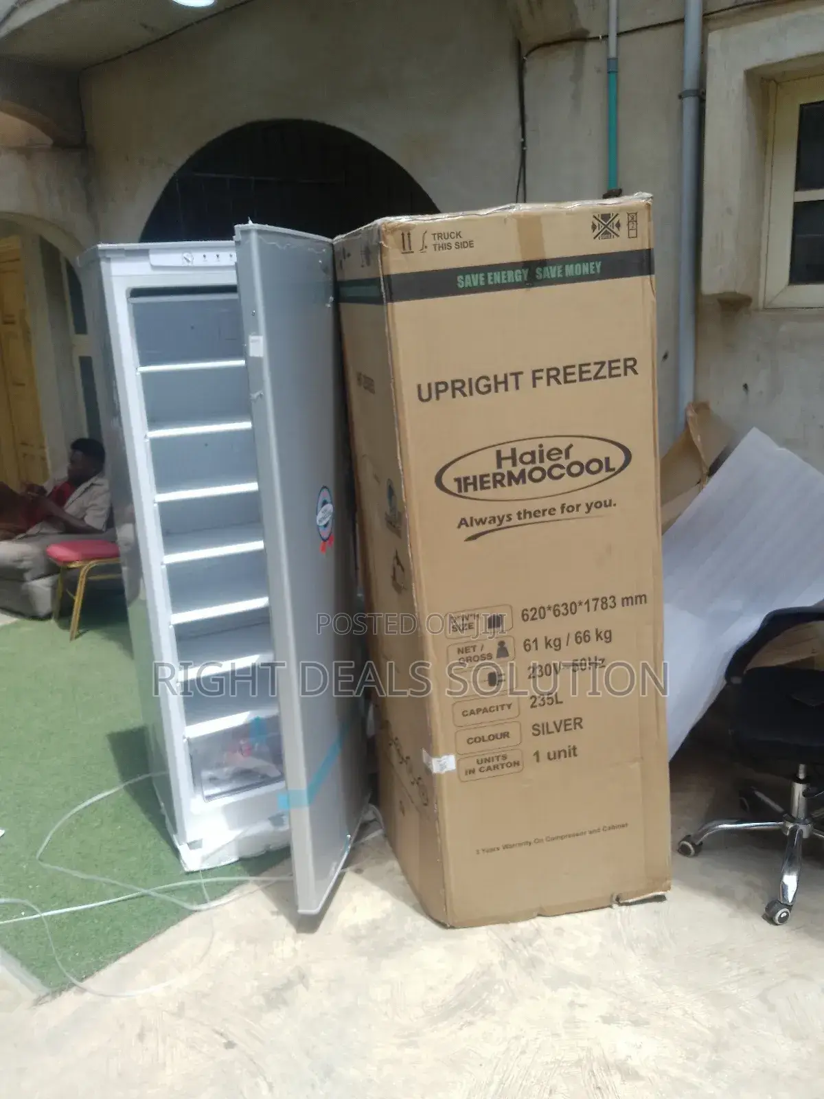 Haier Thermocool Slide-Out Shelf Upright Freezer – Organise With Ease