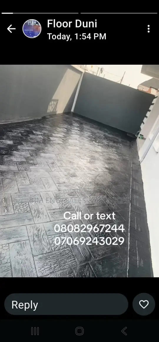 Grey Concrete Floor, Cemex Product, Shinning Polish