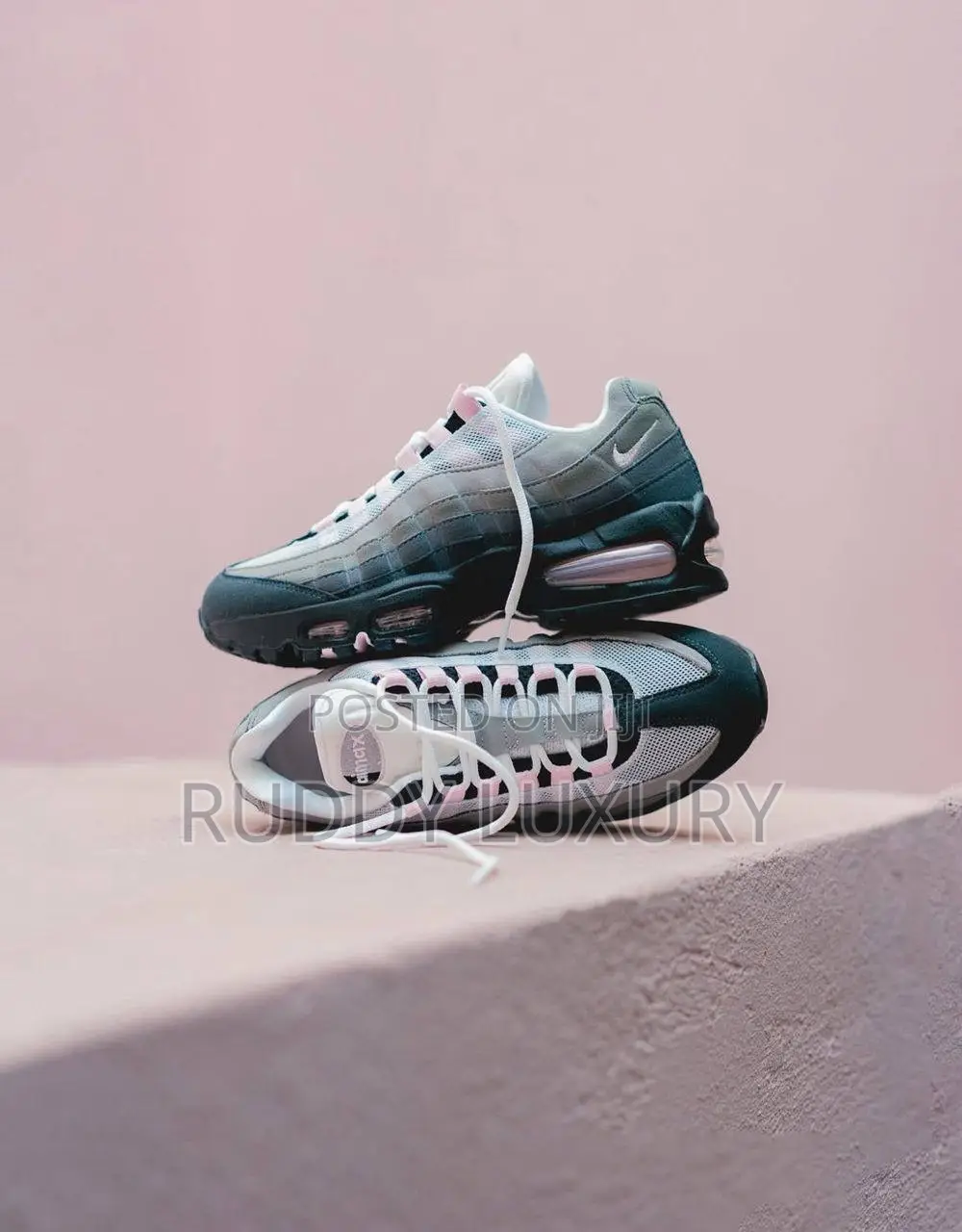 Nike Airmax Og Big Bubble Pink Foam / Buy One Get a Free Sock