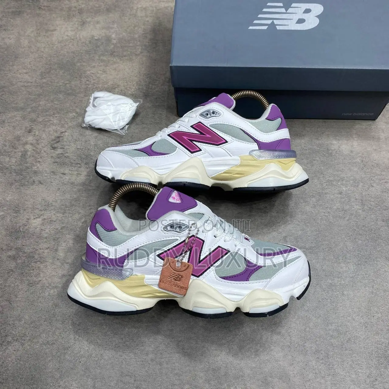 New Balance 9060 Magenta Sneakers /Buy One Get a Free Sock