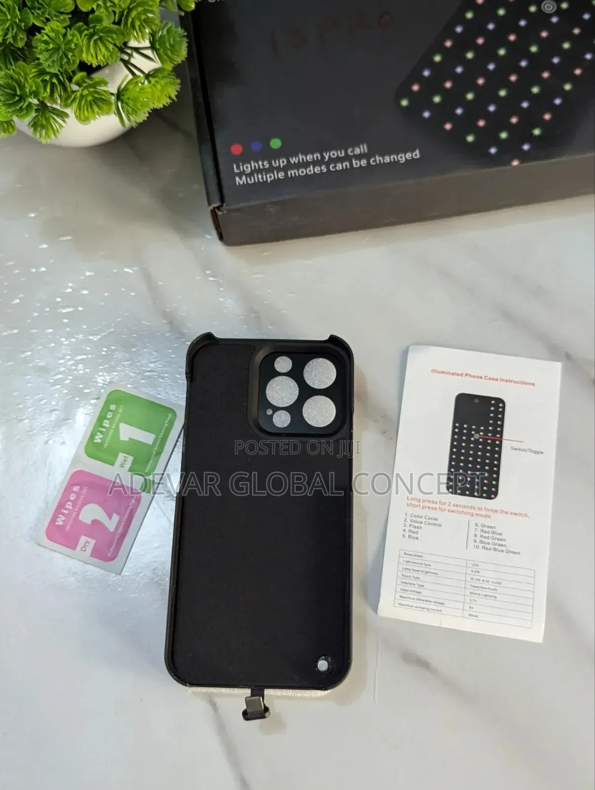 Sky Star Glow Light Phone Back Pouch Case for iPhone 13 Pro