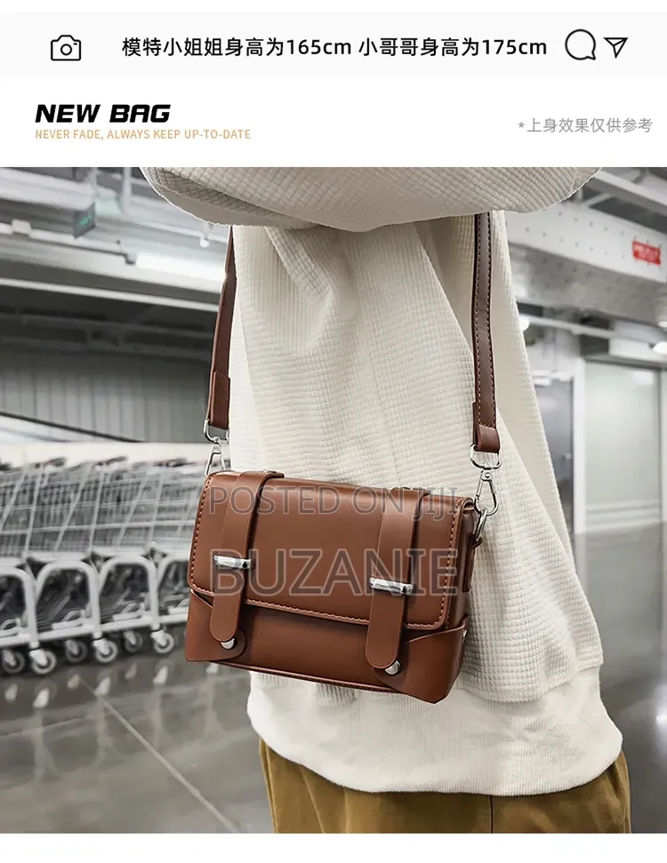 Men Leather Crossbody Bag Portable Crossbody Bag