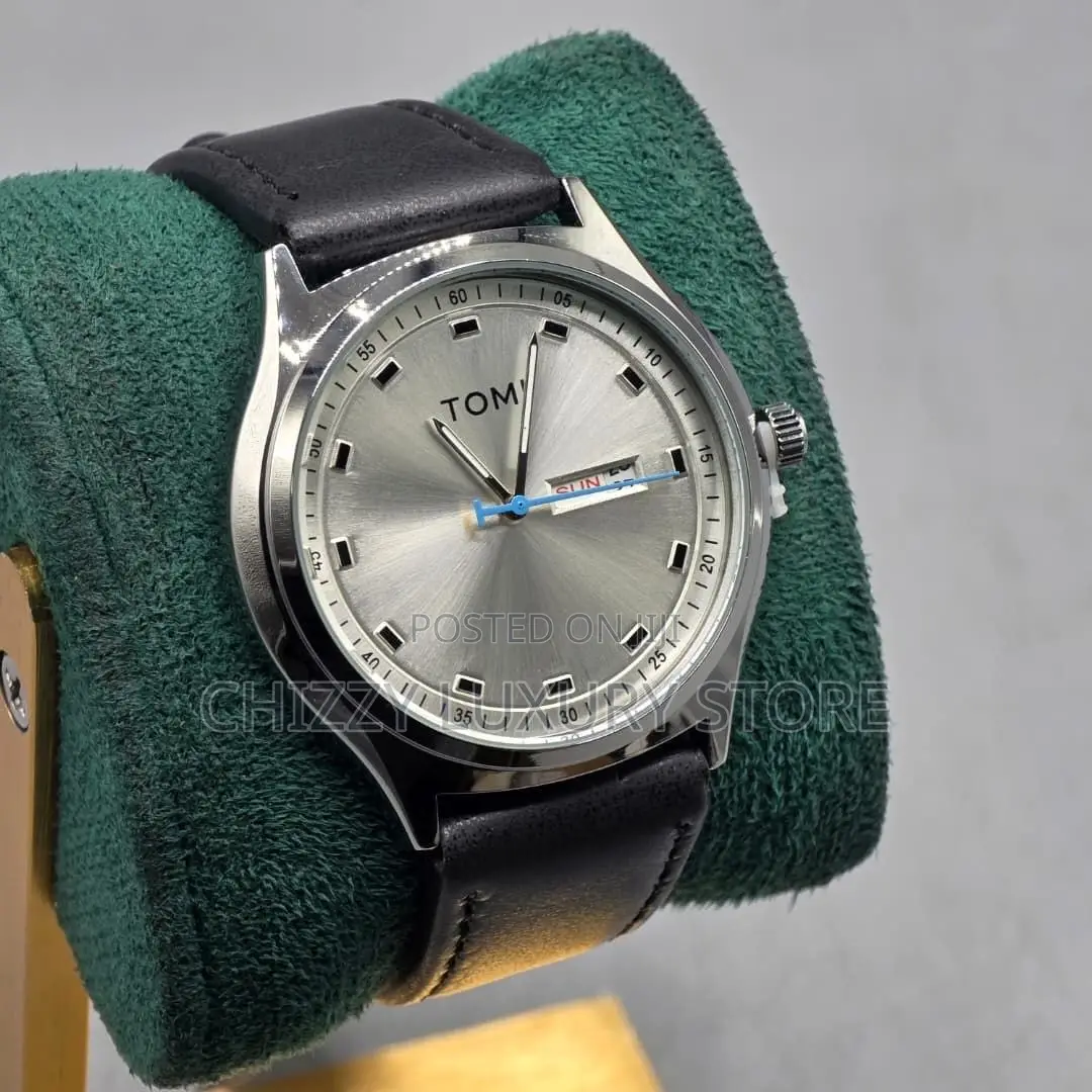 Tomi Quality Men Genuine Leather Water Resistant Wristwatch