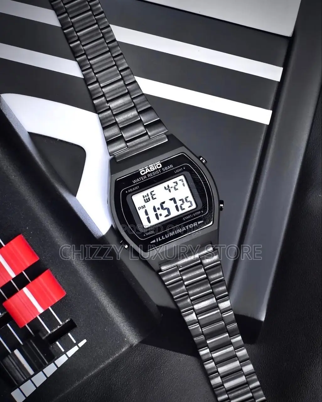Authentic Casio Vintage Quality Luxury Men Water Resistance Wristwatch