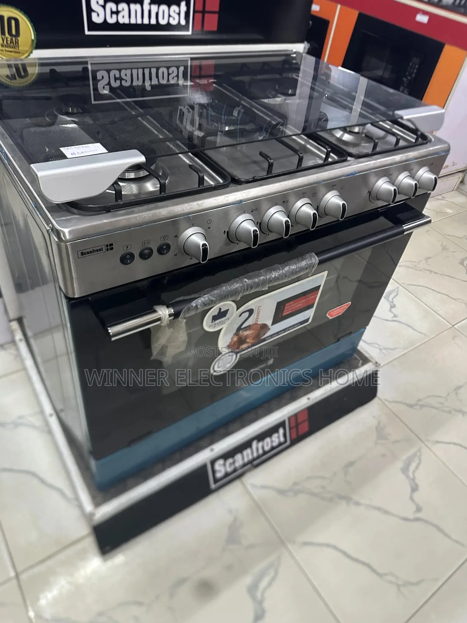 Scanfrost 60 by 90 Standing Gas Cooker 5burner With Warranty