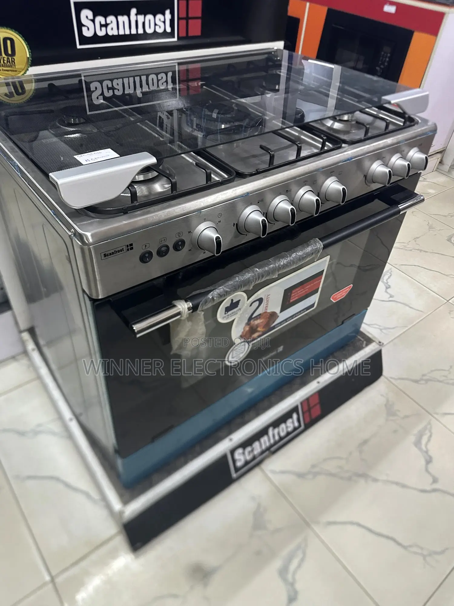 Scanfrost 60 by 90 Standing Gas Cooker 5burner With Warranty