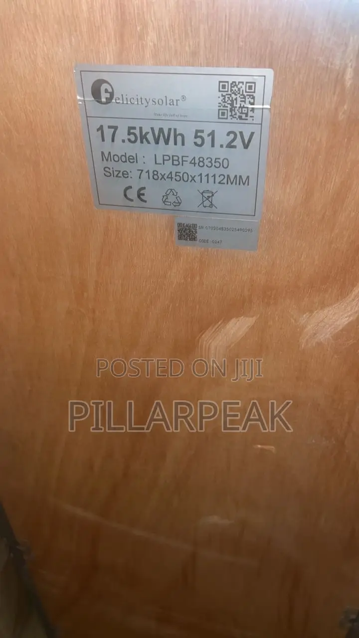 17.5kwh Felicity Lithium Battery 51.2v