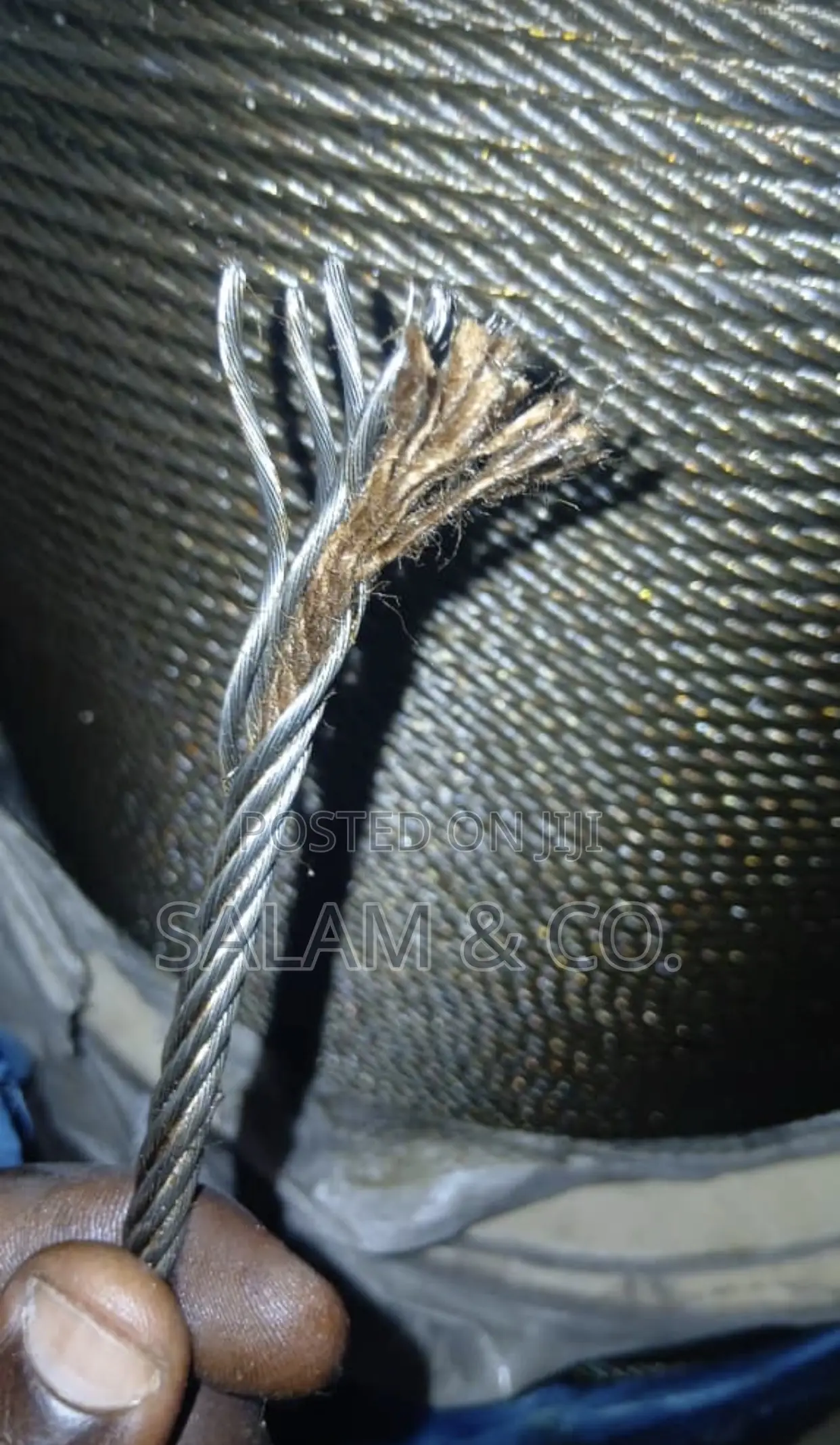 6mm Steel Wire Rope 6x19 (Fiber Core) – 2.44 Ton Breaking Load