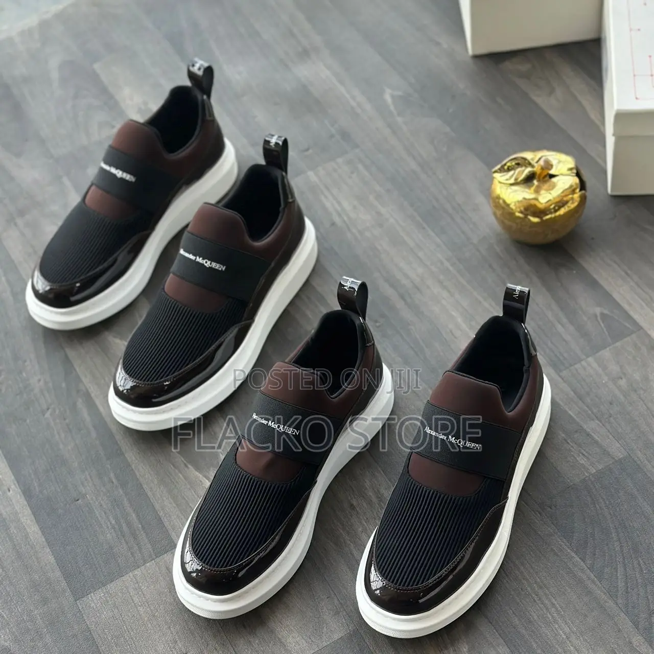 Original Alexander McQueen Luxury Patent Luxury Sneakers