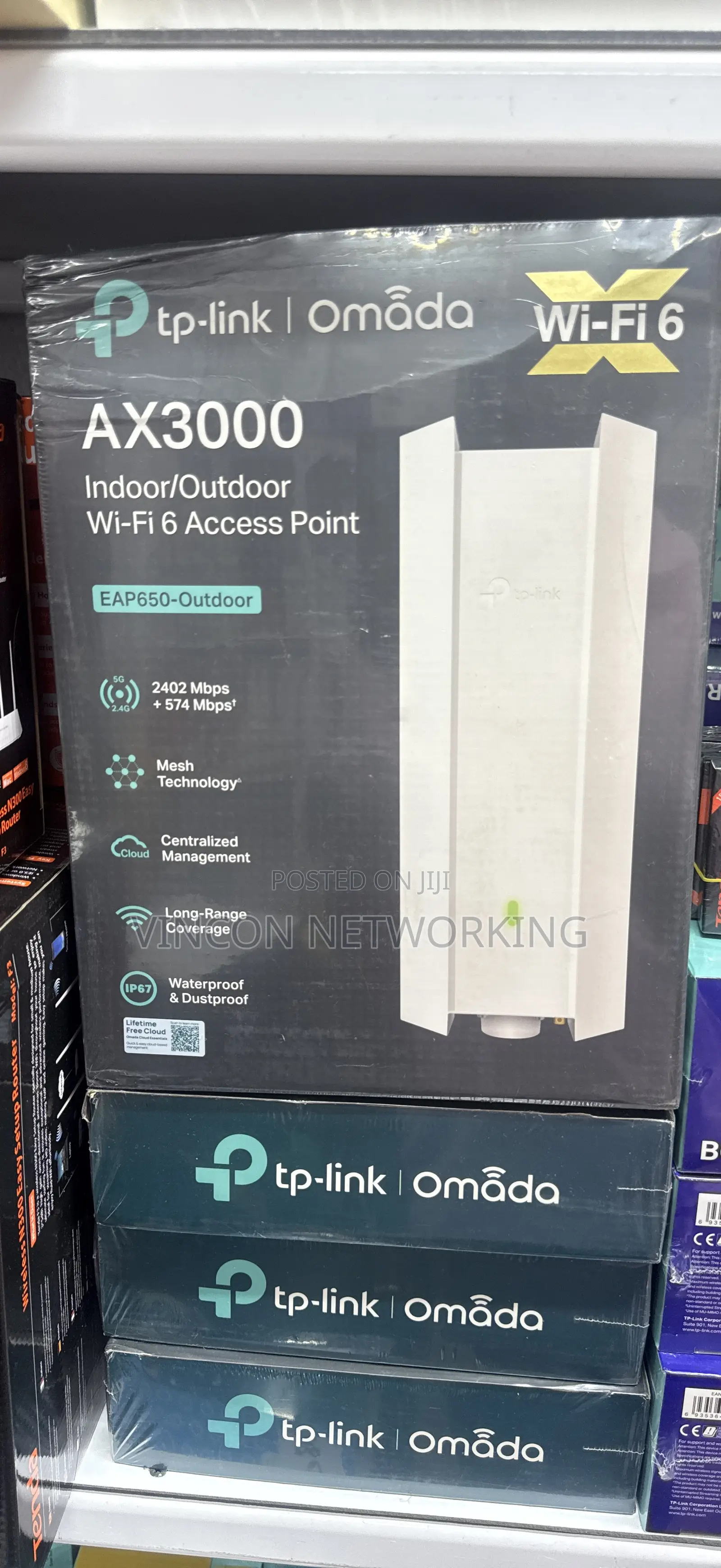 Ax3000 Tplink Eap650 Wifi 6 Indoor/Outdoor Access Point Omada